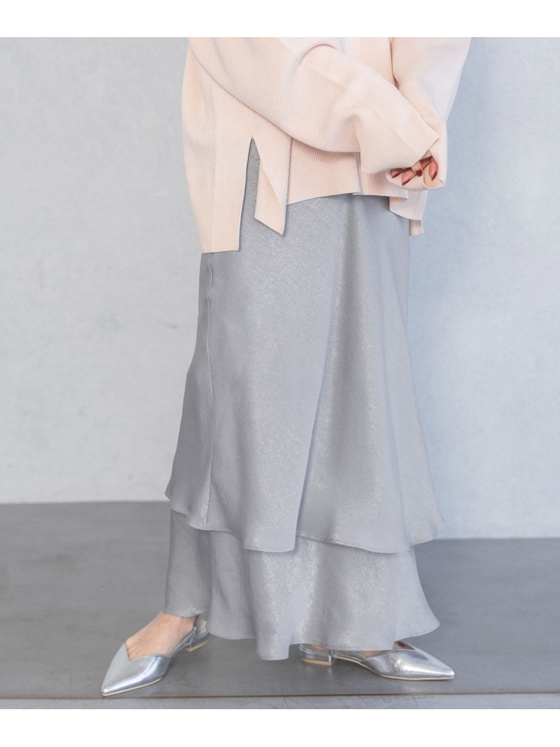 楽天市場】【再入荷】ホソプリーツティアードスカート A part by