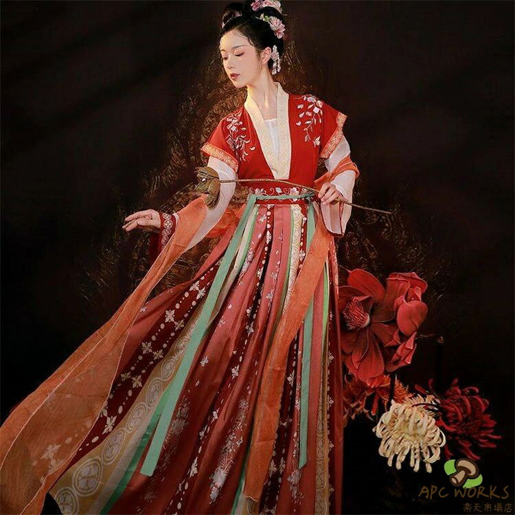 チャイナ服 漢服 チャイナ衣装 レディース ダンス衣装 3点セット セットアップ 花柄刺繍 コスプレ衣装 ハロウィン衣装 中国宮廷風 民族風 中華風 チャイナドレス 広袖羽織 飄逸 唐装 記念撮影 豪華 宮廷衣装 古典舞踊衣装 イベント衣装 ステージ衣装 文化祭 演出服 舞台衣装