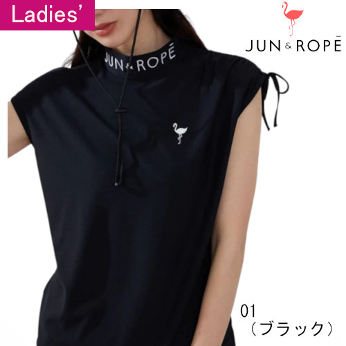 【50%OFF】【春夏青写真】\u003cbr /\u003e≪ジュンアンドロペ JUN\u0026ROPE≫ゴルフお召しもの レディース\u003cbr /\u003eエコワーヘル ギャザー袖ティーシャツ\u003cbr /\u003eERM14000-01-18000