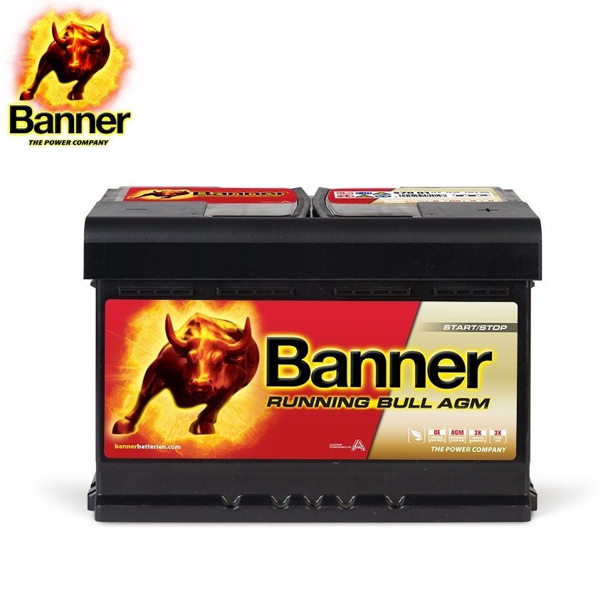 Banner バナー Running Bull 欧州車用AGMバッテリー AGM-570-01 【Banner正規代理店 株式会社阿部商会】 70A LN3AGM 570-901-076 ヨーロッパカーメーカー純正採用 BMW VW Audi MINI Porsche Aston Martin