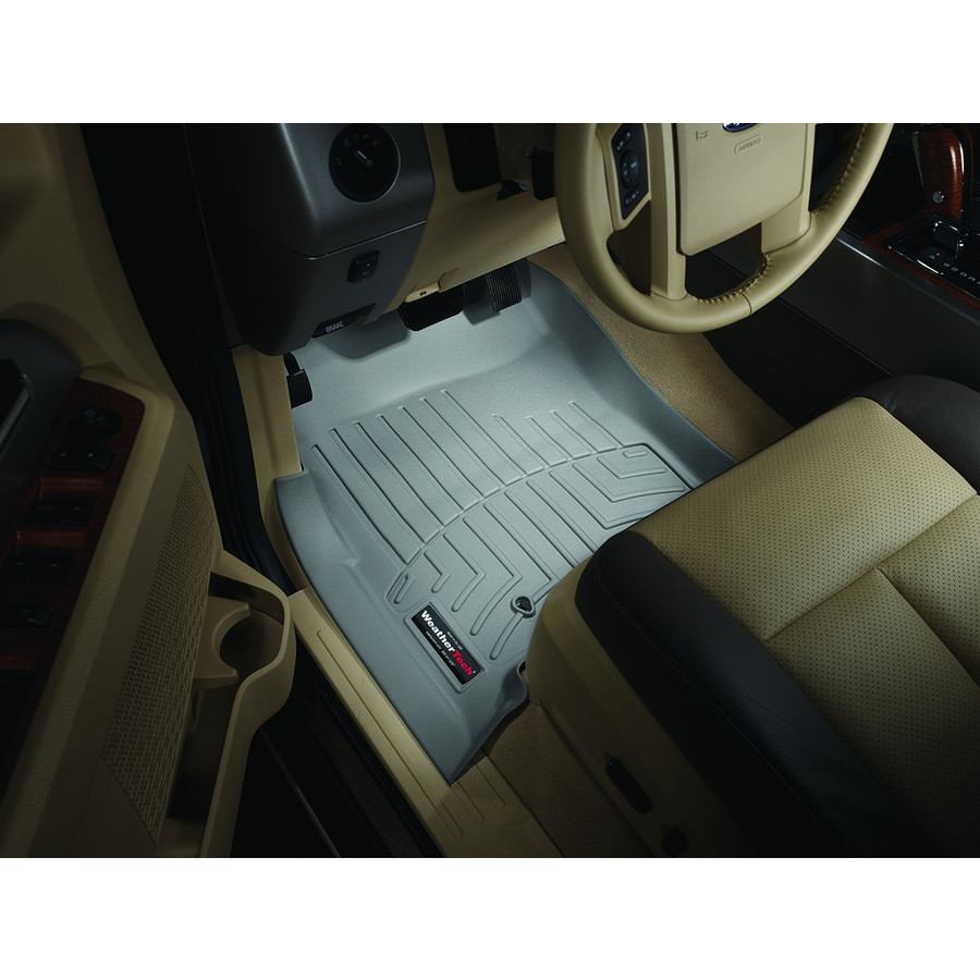 【WeatherTech/ウェザーテック正規輸入元】リンカーン　ナビゲーター（2007～2011年）左ハンドル車 フロアマット/フロアライナー（フロント＆リア）（グレー）
