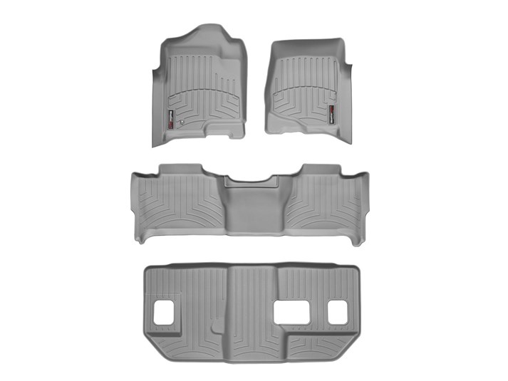 【WeatherTech/ウェザーテック正規輸入元】シボレー サバーバン(2007~2011年)左ハンドル車 フロアマット/フロアライナー(フロント&リア)(グレー)