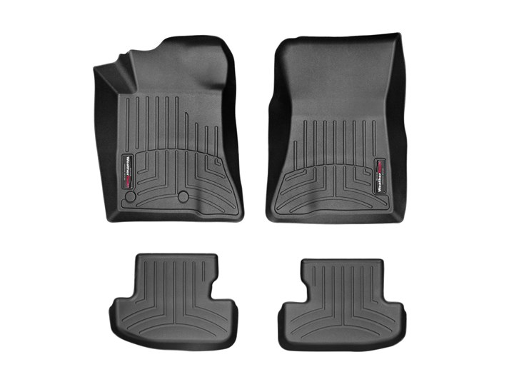 【WeatherTech/ウェザーテック正規輸入元】FORD(フォード) MUSTANG(マスタング)（2015～2025年）左ハンドル車　フロアマット/フロアライナー（フロント＆リア）（ブラック）