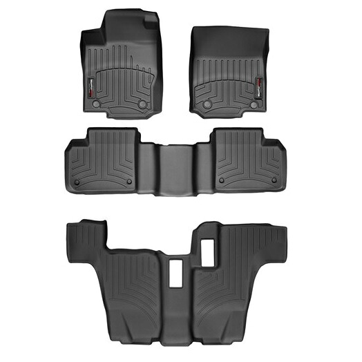 【WeatherTech/ウェザーテック正規輸入元】MERCEDES BENZ(メルセデス ベンツ) GLクラス X166(2013~2016年)左ハンドル車 フロアマット/フロアライナー(1列目&2列目&3列目)(ブラック)|APdirect