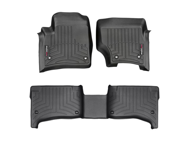 【WeatherTech/ウェザーテック正規輸入元】ポルシェ カイエン（2004～2010年）左ハンドル車 フロアマット/フロアライナー（フロント＆リア）（ブラック） 25,256円