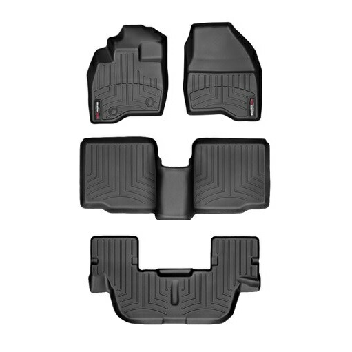 【WeatherTech/ウェザーテック正規輸入元】フォード　エクスプローラー（2015～2016年）左ハンドル車　フロアマット/フロアライナー（フロント＆リア）（ブラック）