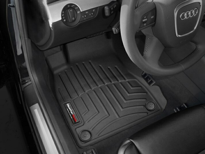 【WeatherTech/ウェザーテック正規輸入元】Audi（アウディ） A4/S4/RS4（2002～2008年）左ハンドル車 フロアマット/フロアライナー（フロントのみ）（ブラック）