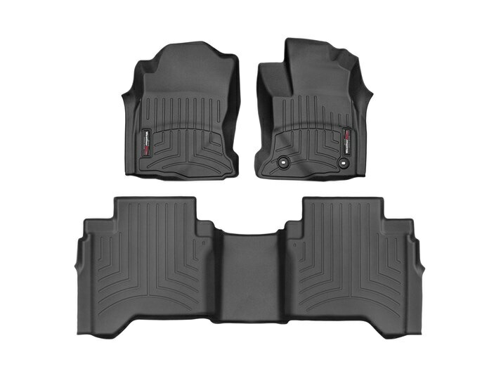【WeatherTech/ウェザーテック正規輸入元】TOYOTA（トヨタ）ハイラックス（AT車、ダブルキャブ、カーペットタイプ専用）（2016～2021年）右ハンドル車 フロアマット/フロアライナー（フロント＆リア）（ブラック） 23,775円