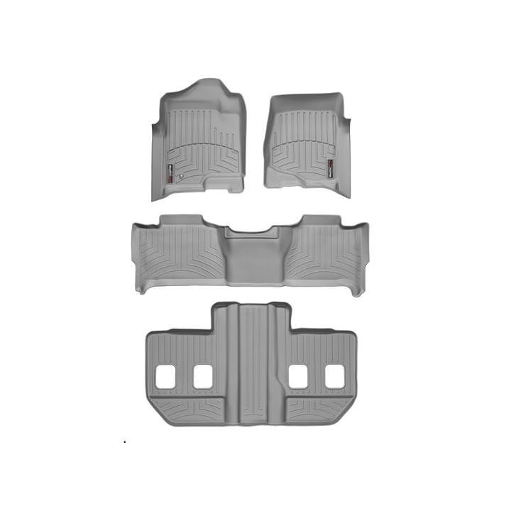 【WeatherTech/ウェザーテック正規輸入元】シボレー　サバーバン（2007～2010年）左ハンドル車 フロアマット/フロアライナー（1,2,3列目用）（グレー）