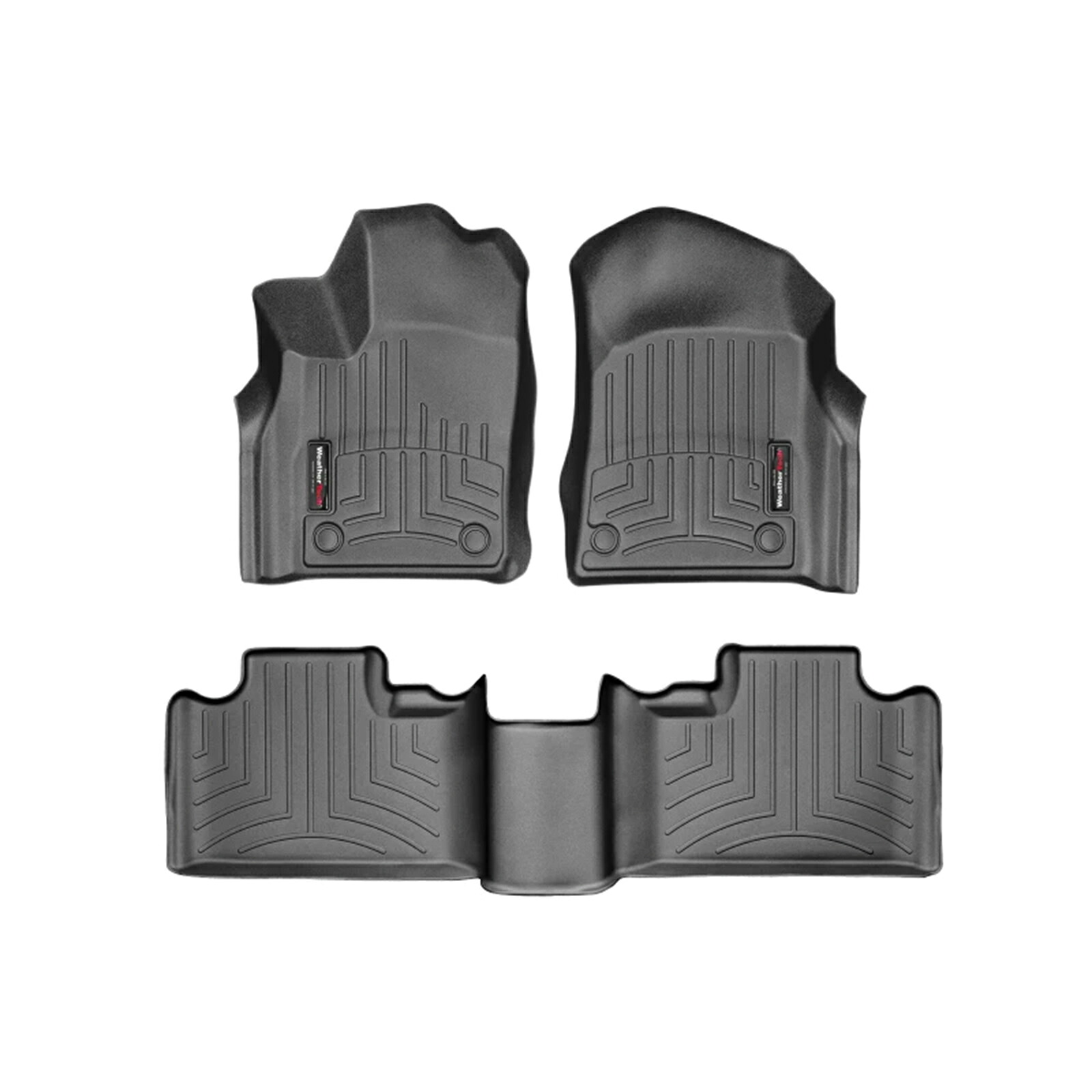 【WeatherTech/ウェザーテック正規輸入元】ダッジ　デュランゴ（2列目ベンチシート用）（2016～2025年）左ハンドル車 フロアマット/フロアライナー（フロント＆リア）（ブラック）