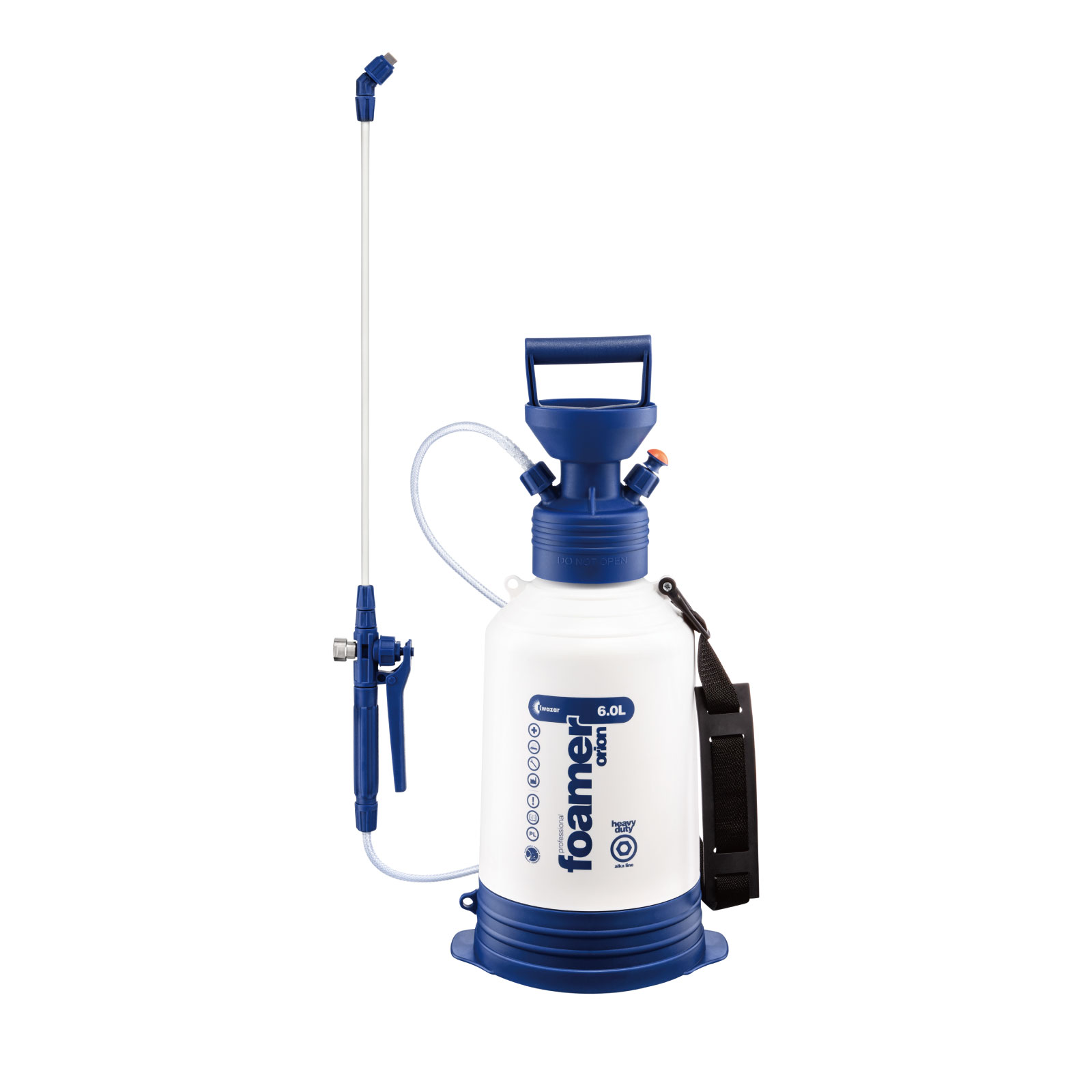 カサール(KWAZAR)FOAMシリーズ　オリオン フォーマー アルカライン 6.0L アルカリ性液剤専用　フォーマー（泡スプレー）　フォームガン　洗車　車 バイク 泡洗車 洗車用品　洗車セット　エアスプレー　スプレーガン　霧吹き　噴霧器　蓄圧式発泡スプレー