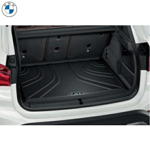 BMW純正 ラゲッジ・コンパートメント・マット（ブラック/シルバー）（X1 F48)（スライディング・リヤ・シート装備車用）