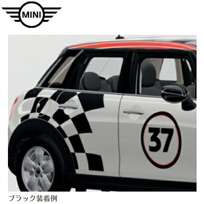 MINI純正 John Cooper Works Pro サイド・ストライプ・セット レーシング37（ブラック）（F56/F57）