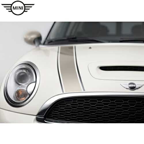 MINI純正 エンジンフード・ストライプ(cool champagne)（Hyde Park）（R55/R56/R57）｜APdirect