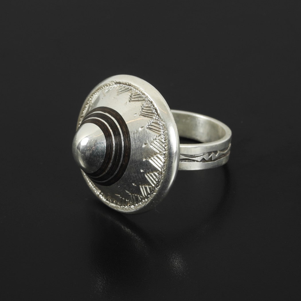 TOUAREG SILVER JEWELRY トゥアレグ シルバー ジュエリー POURE SILVER RING シルバーリング ターゲット シルバー|a people to collect