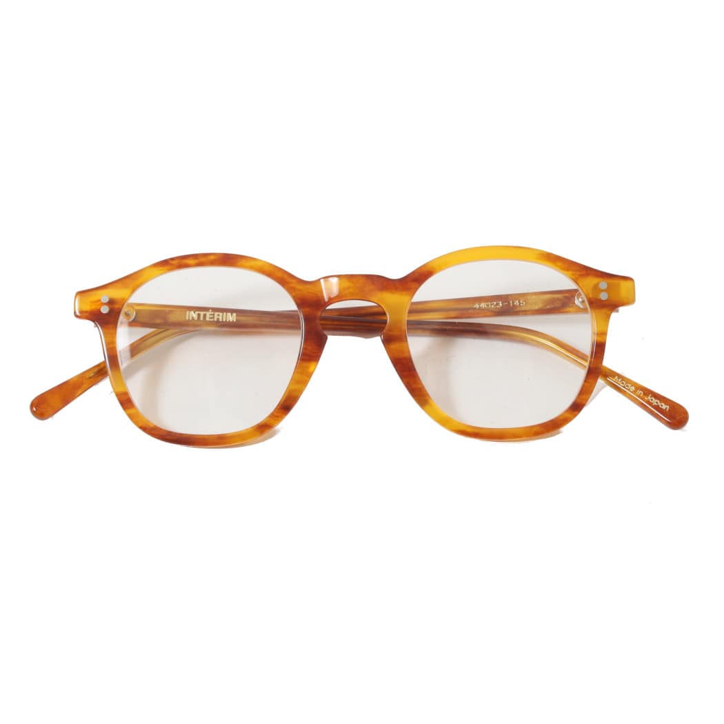 INTERIM インテリム フレーム フランス “パリジャン” クリア グラス 眼鏡 ブラウン PARISIAN CLEAR GLASSES BROWN|a people to collect