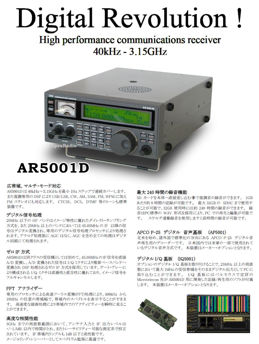 最新の激安 楽天市場 Ar5001d 広帯域受信機 エーオーアール デジタル復調式 Ar 5001d Aor 航空無線 アマチュア無線 アペックスラジオ 最新情報 Lexusoman Com