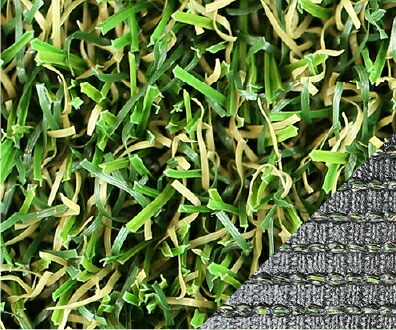 記憶装置手ごわい25粍／人工芝／1一巻き巾1m×長さ10m／芝丈25粍
