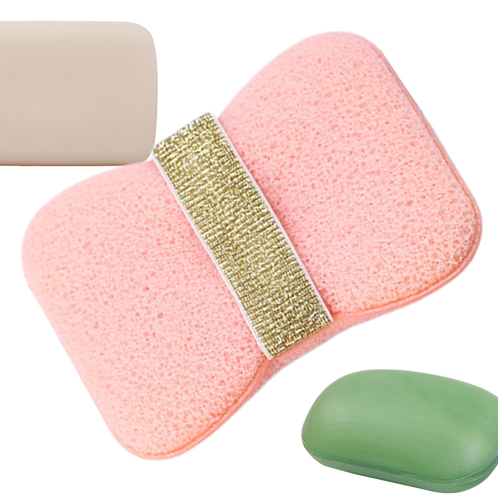 楽天市場】 石けん置きパッド2個＋石けん ポケット2個 角質除去 ソープ