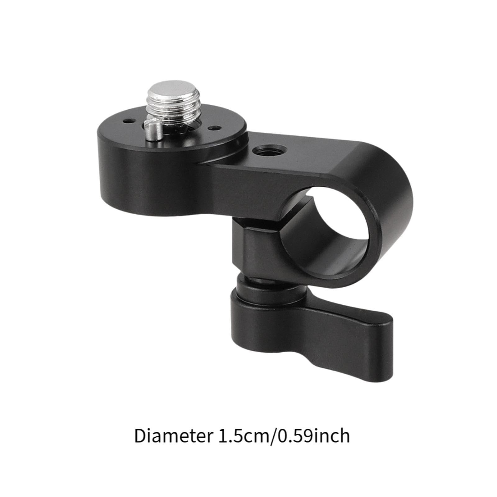 粍シングルホールチューブクランプ第八芸術ゼムクリップ付属品DSLRカメラケージリグ用の高性能押しひろげるアダプタ