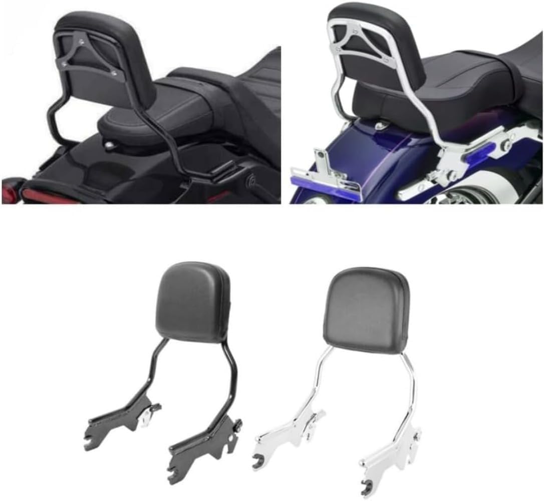 自動二輪車 バックレスト 引きあげるともし火 バックレスト パッド付き添い人 ハーレー ソフテイル 運動競技 グライド FLSB FXLR FXLRS 2018-2022 自動二輪車 バックレスト 付属物 収納用品-日用品雑貨・文房具・手芸-その他