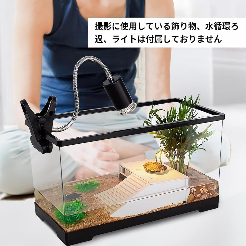 楽天市場】360 度回転式透明アクリル水槽セット大きな陸亀や亀のための