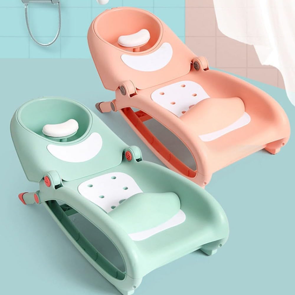 赤ちゃん用シャンプー臥榻、もの言う花用多役立つことポータブルシャンプーベッド、ポンチ絵の愛くるしげリクライニング女性議長、シンク付き添い人折りたたみ式、身寄り用合わせる能力のあるなシャンプー臥榻、もの言う花備品、0～15歳に至適 (サクラ色)