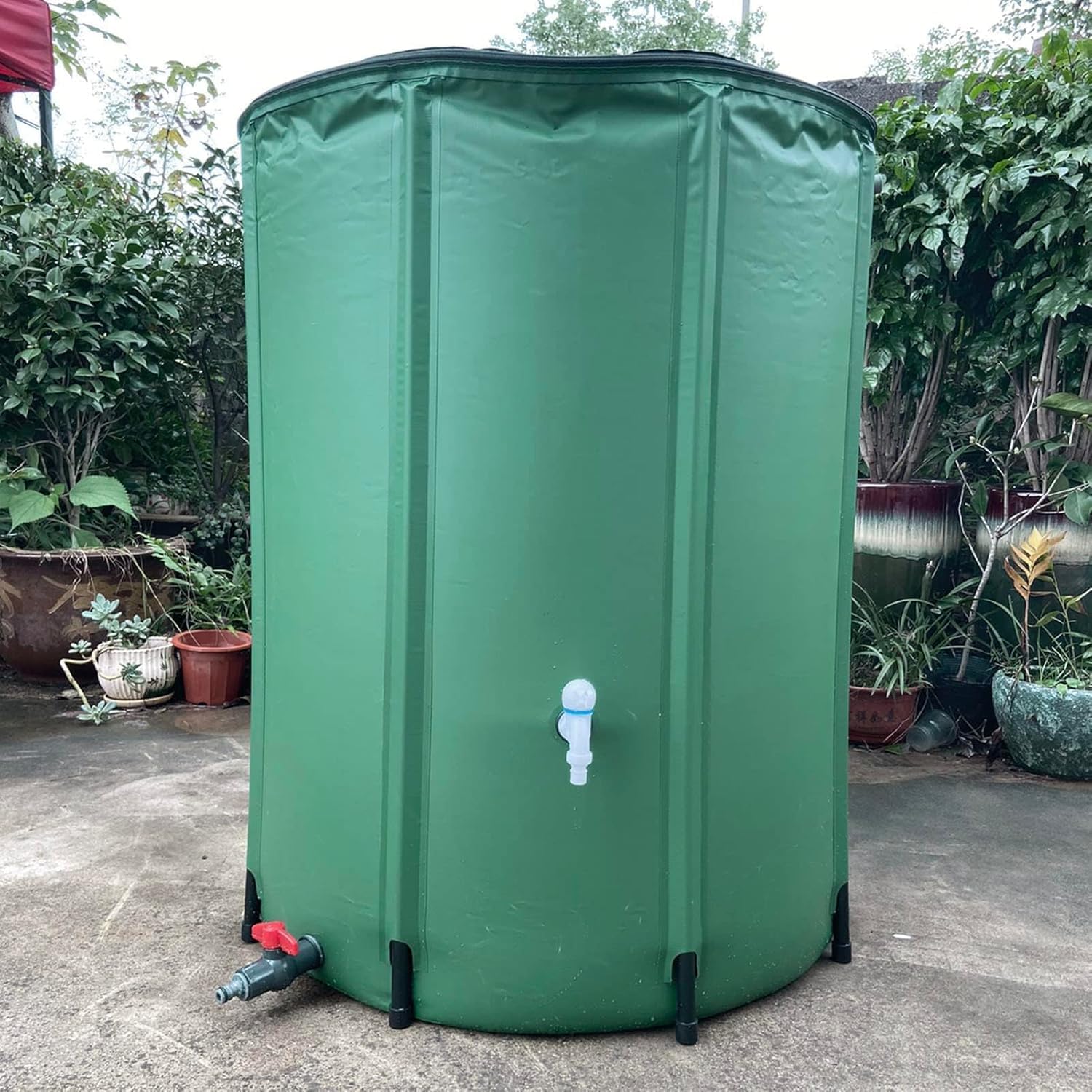 降雨貯蔵タンク 身寄り用 集水器 貯水貯蔵タンク50/100/160/200/225/250/380/500/750/1000L大静電容量室外折りたたみ式携帯型 お水井戸釣瓶 防災 室外用 園芸草木灌漑可能 雨を貯めて節水 取り置く貯蔵タンク 飾り気の無い据え付ける 降雨を貯めて節水能力のある 農学 まさかの時水 (225L) []