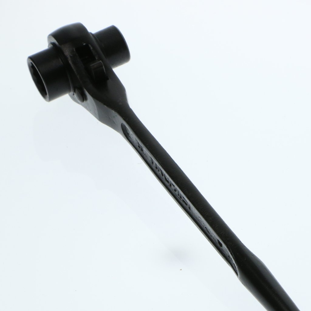 ラチェットレンチ 作業工具 ラチェットスパナ 六角 多サイズ選択 ボルト シルバー＆ブラック - 24-27mm；黒｜アピネス