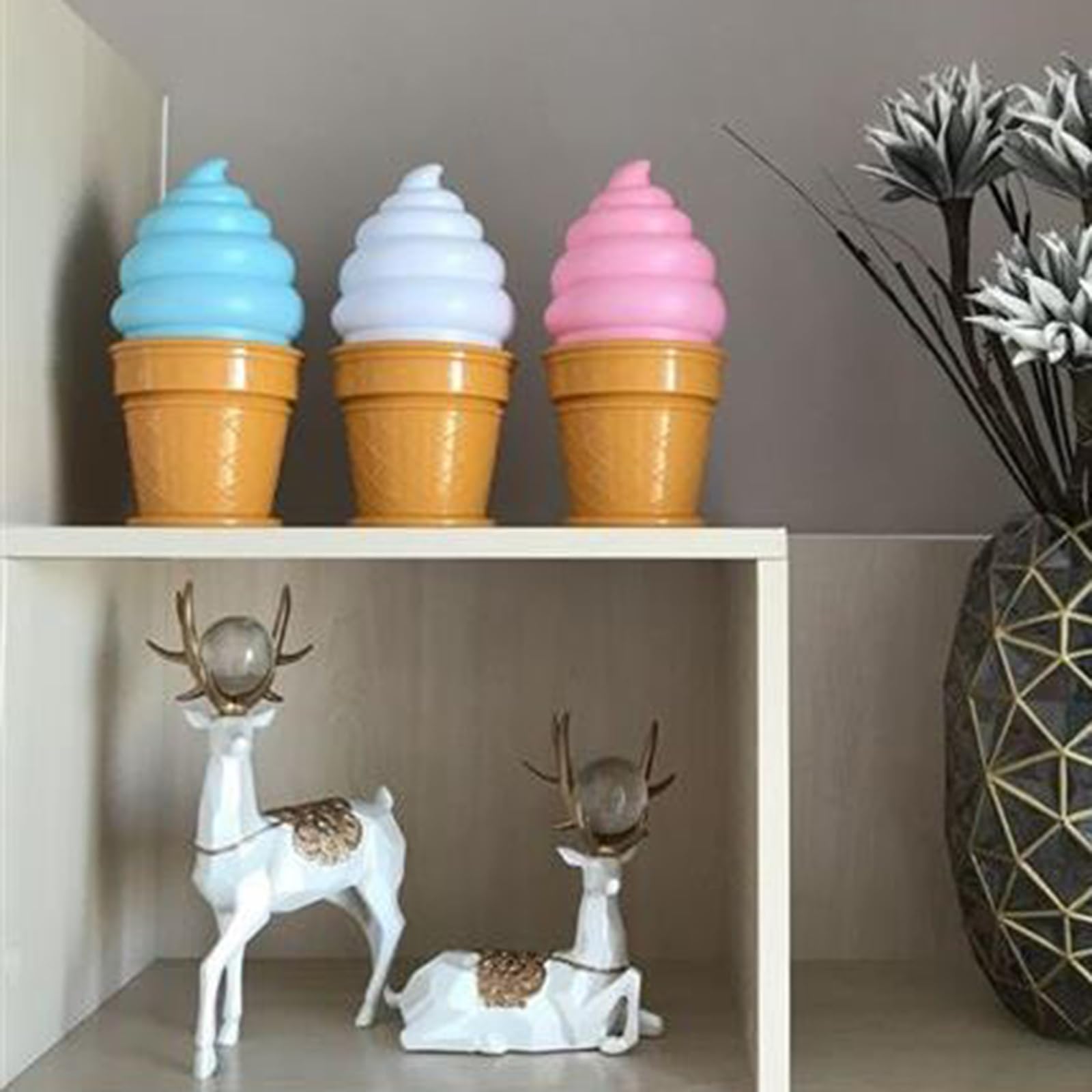 アイスクリームオブジェ LEDライト付き 大きめ 楽天市場】ソフトクリームフリーザー（ライト・照明器具