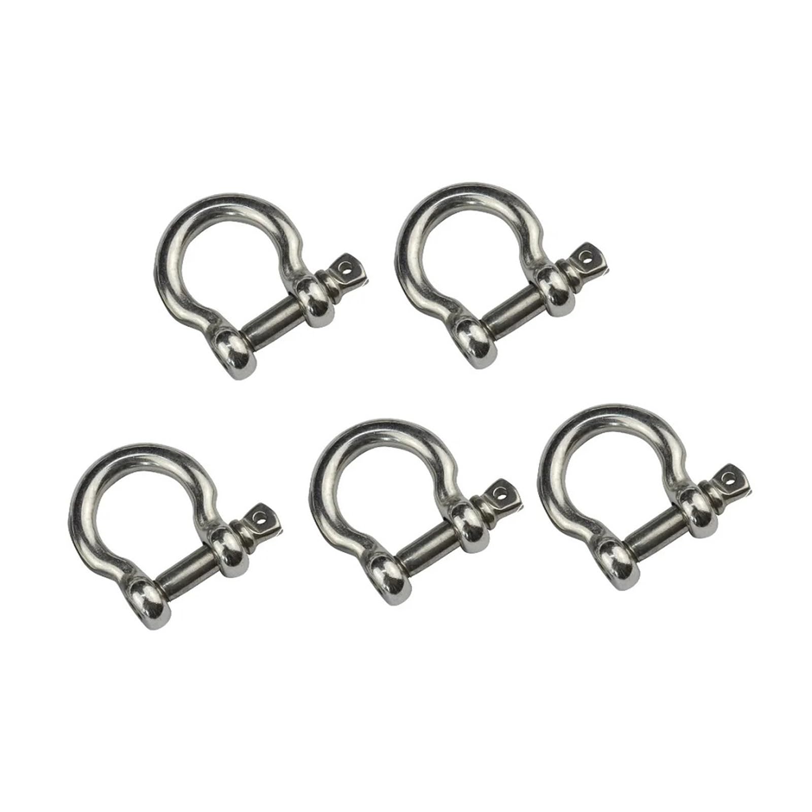 5PCS 304 ステンレス鋼スチール写真 ボウシャックル 推進器いの一番 リギングハードウェア付き添い人 4粍 5粍 6粍 8粍 10粍 引っ張ることシャックル 生き残ること腕輪用(4粍) その他-日用品雑貨・文房具・手芸-生活雑貨
