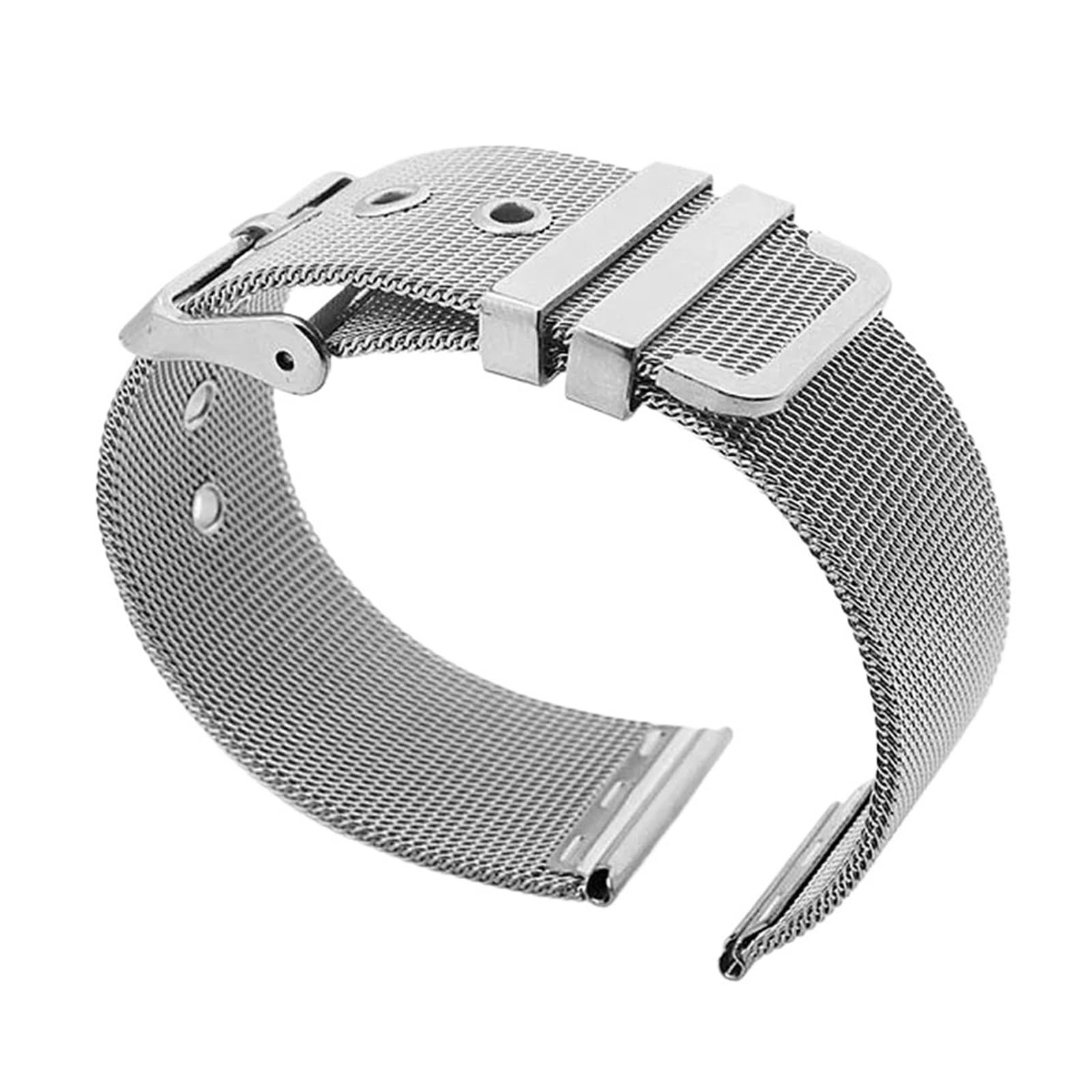 [] 0.4mm メッシュウォッチバンド 18mm 20mm 22mm ステンレススチールストラップ ピンバックルウォッチバンド メタルブレスレット