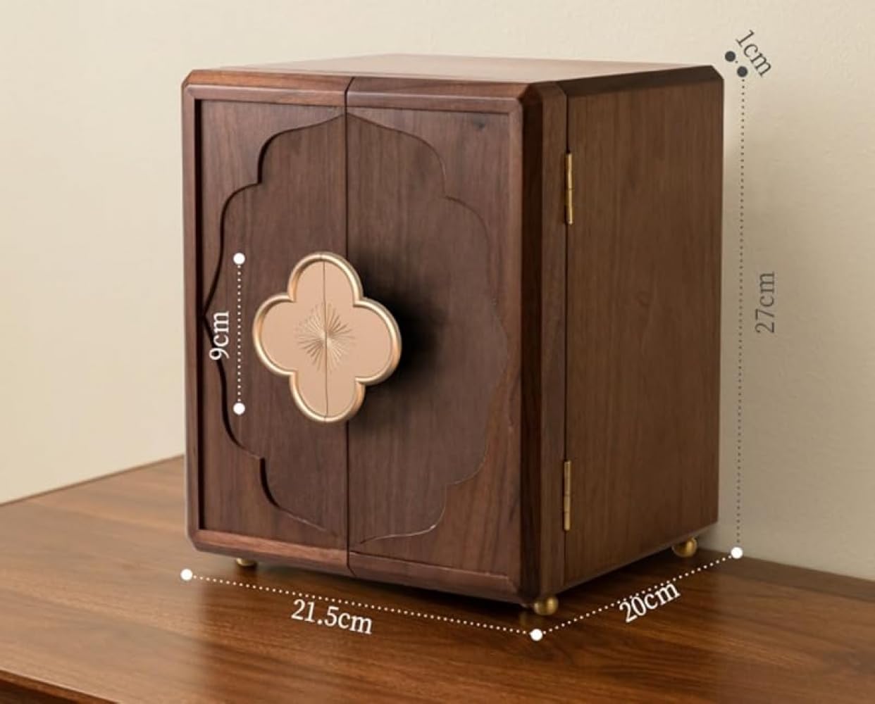 ウォールナットウッド製 ヴィンテージ風古典派音楽 宝飾品ボックス席 - 5 個の抽き出し付き添い人大静電容量 レディース・ガールズ向け飛び切りジュエリーオーガナイザー 価値高いな宝飾品を美しく納めるする納める入れもの?