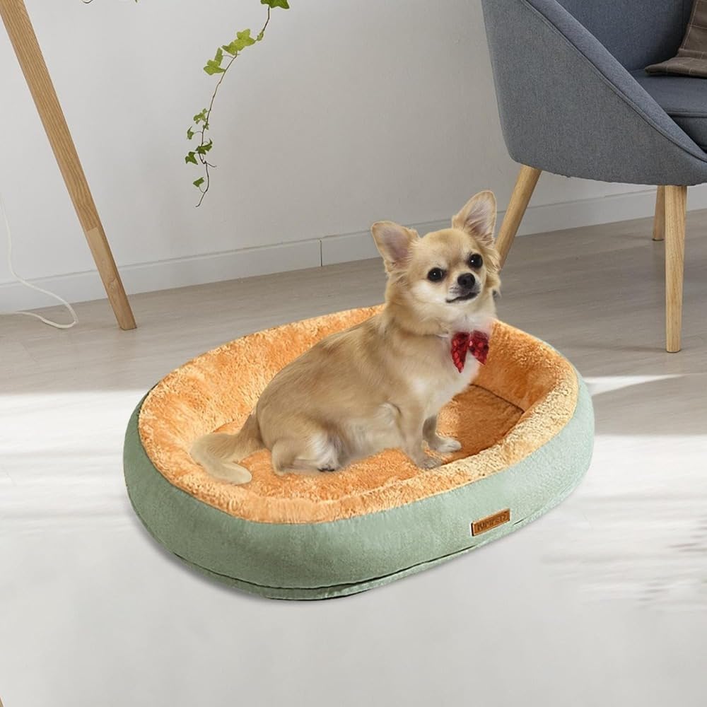 犬ベッド猫ベッド屋内猫用ソフト冬暖かい巣ポータブル豪華なクッションペットベッド小中ペットアクセサリー (M/50*40cm)|アピネス