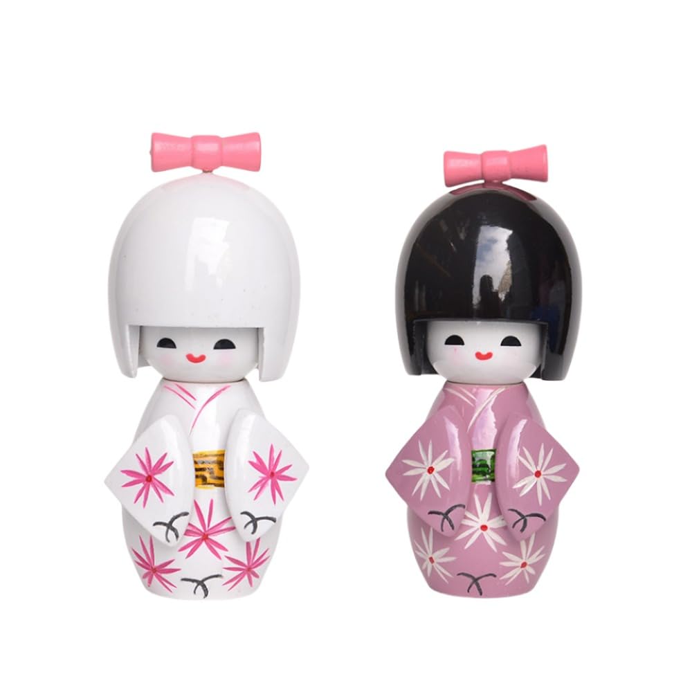 木製コケシ風人形 黒い着物 花柄 615FjfKmylL._AC_UF894,