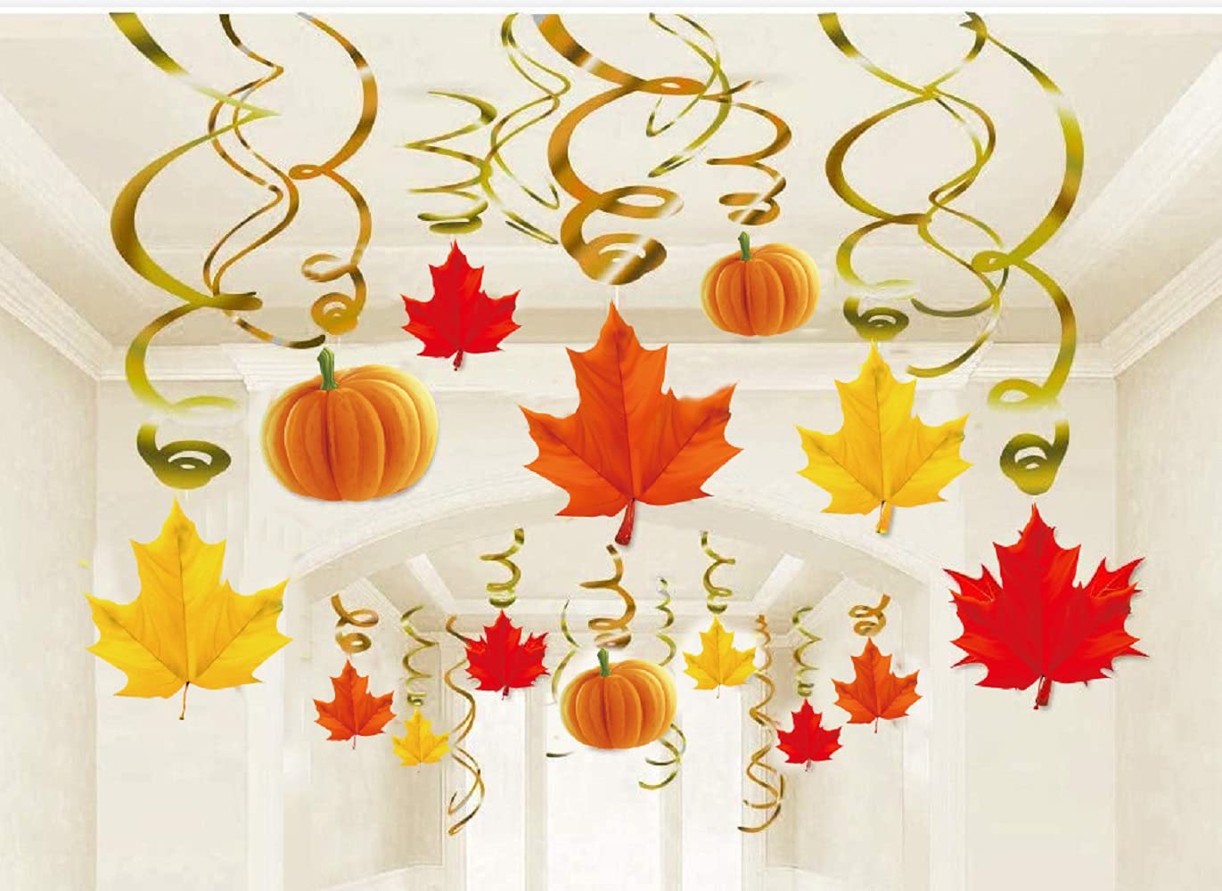 楽天市場】人工紅葉 造花 カエデの葉 9本 秋 もみじガーランド