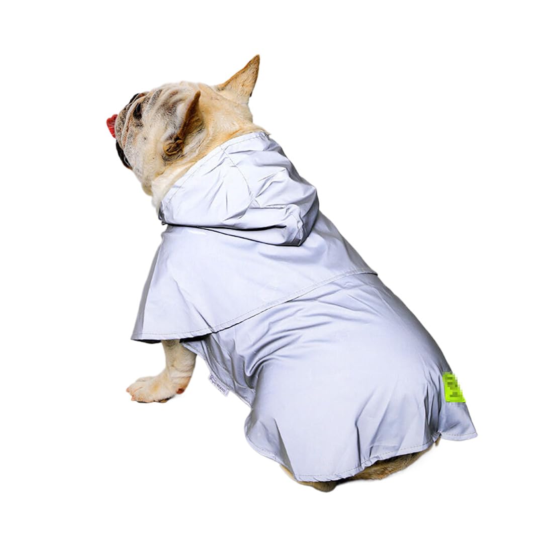 犬用レインコート ペットレインコート カッパ 犬服 ペット雨具 防塵 着脱簡単 防水 防風 耐久性 速乾 快適 ペット用品 犬 服 通気 軽量 散歩用 梅雨対策 小型犬 中型犬 大型犬 柴犬用 つ-グレー1 XL|アピネス