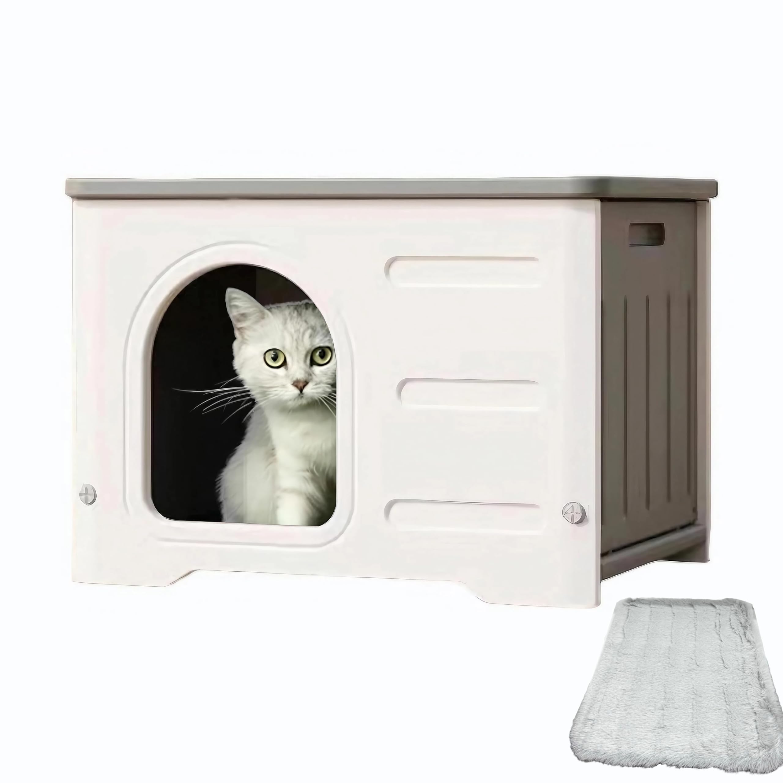 楽天市場】日差し 屋外 取り外し可能なデザインの猫ハウス 屋外 無毒