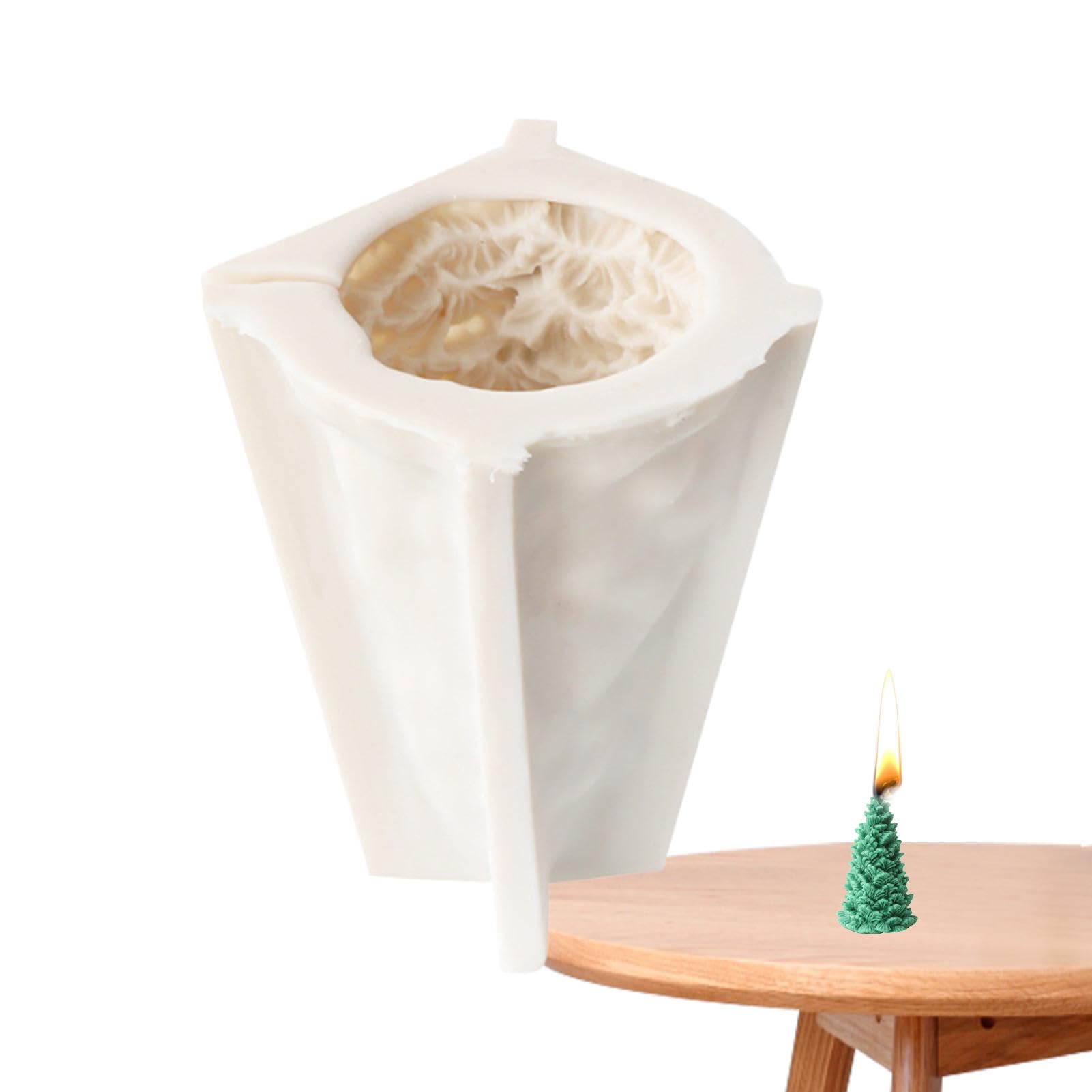 脂製クリスマス 天然木型、蝋燭用クリスマス 天然木型,ビスタプリントキャンドル営造用の 3 クリスマス 天然木 松ふぐり蝋燭型 | クリスマスオーナメント芸術品営造、脂鋳付ける焼セッコウ蝋涙設備