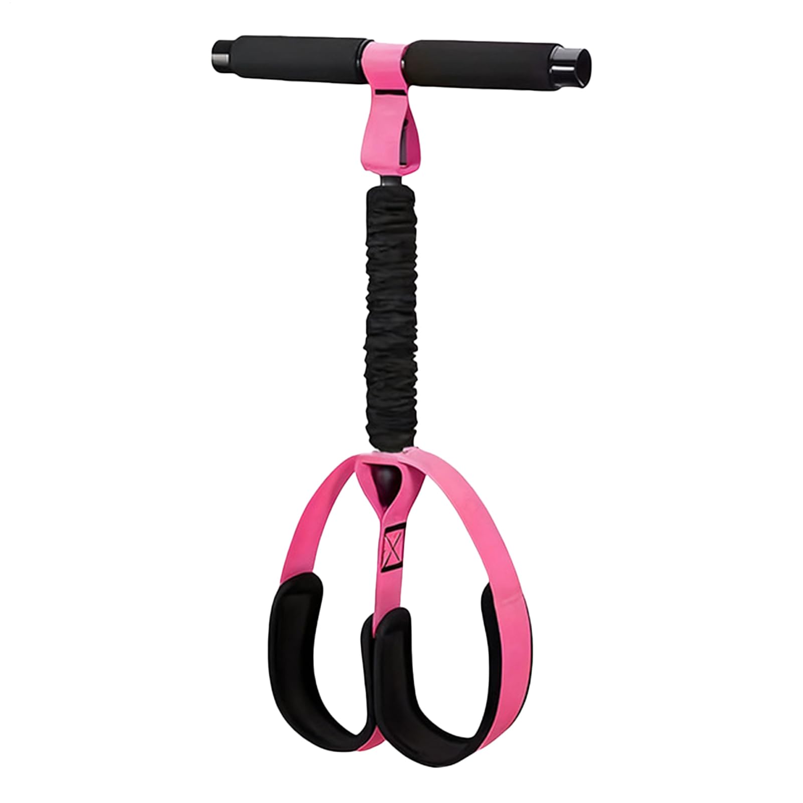 ハンドル付きペダルレジスタンスバンド エクササイズバンド トレーニング器具 腹筋・全身トレーニング補助 男性・女性 初心者から上級者まで 自宅・オフィスでのワークアウトに最適