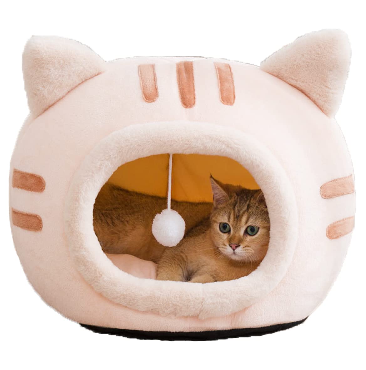 猫 臥榻 学生寄宿舎型 冬 棲み家 猫耳 手あそび付き添い人 もこもこ 鱶鱶 生あたたかい 洗える 猫用臥榻 キャットハウス 室内用 座蒲団 愛玩動物臥榻 小型犬 学生寄宿舎 猫棲み家 秋冬 防寒 上滑り打ち切り 好いたらしい パステル色の オール季節 通年