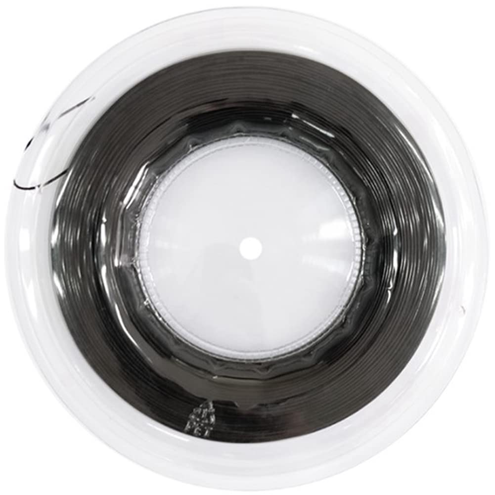 テニス ストリング ポリエステル ガット 200mロール 1.25mm 硬式テニス テニスラケット 予備 張り替え 高耐久 トレーニング 練習用 ブラック｜アピネス