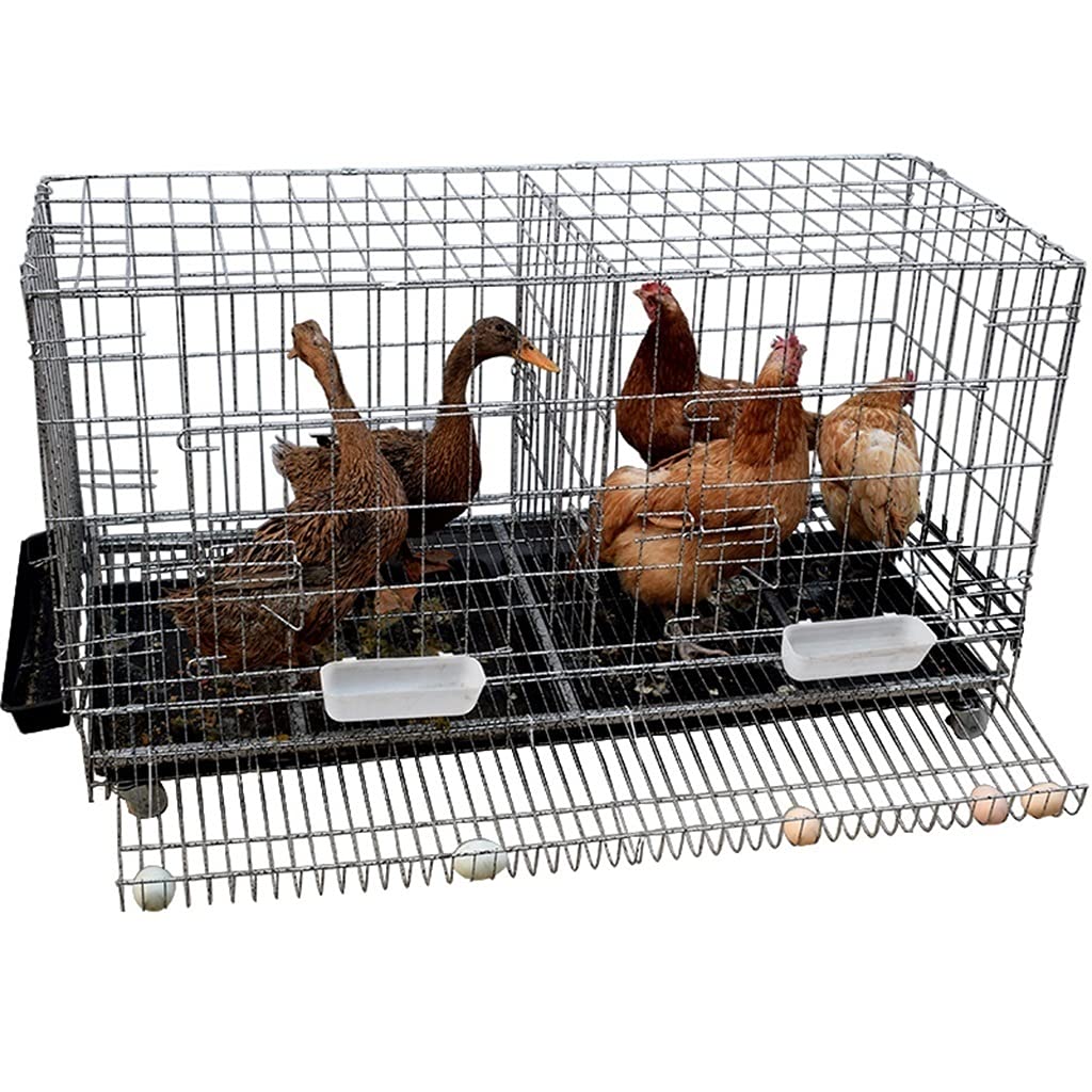 鶏ケージ 大型 卵トレイ付き 鶏小屋 家庭用 飼育ケージ キャスター付き 鳥かご ペットケージ チキン カモ 屋外 裏庭 組立式 掃除しやすい 水入れ 給餌器付き 頑丈大容量｜アピネス