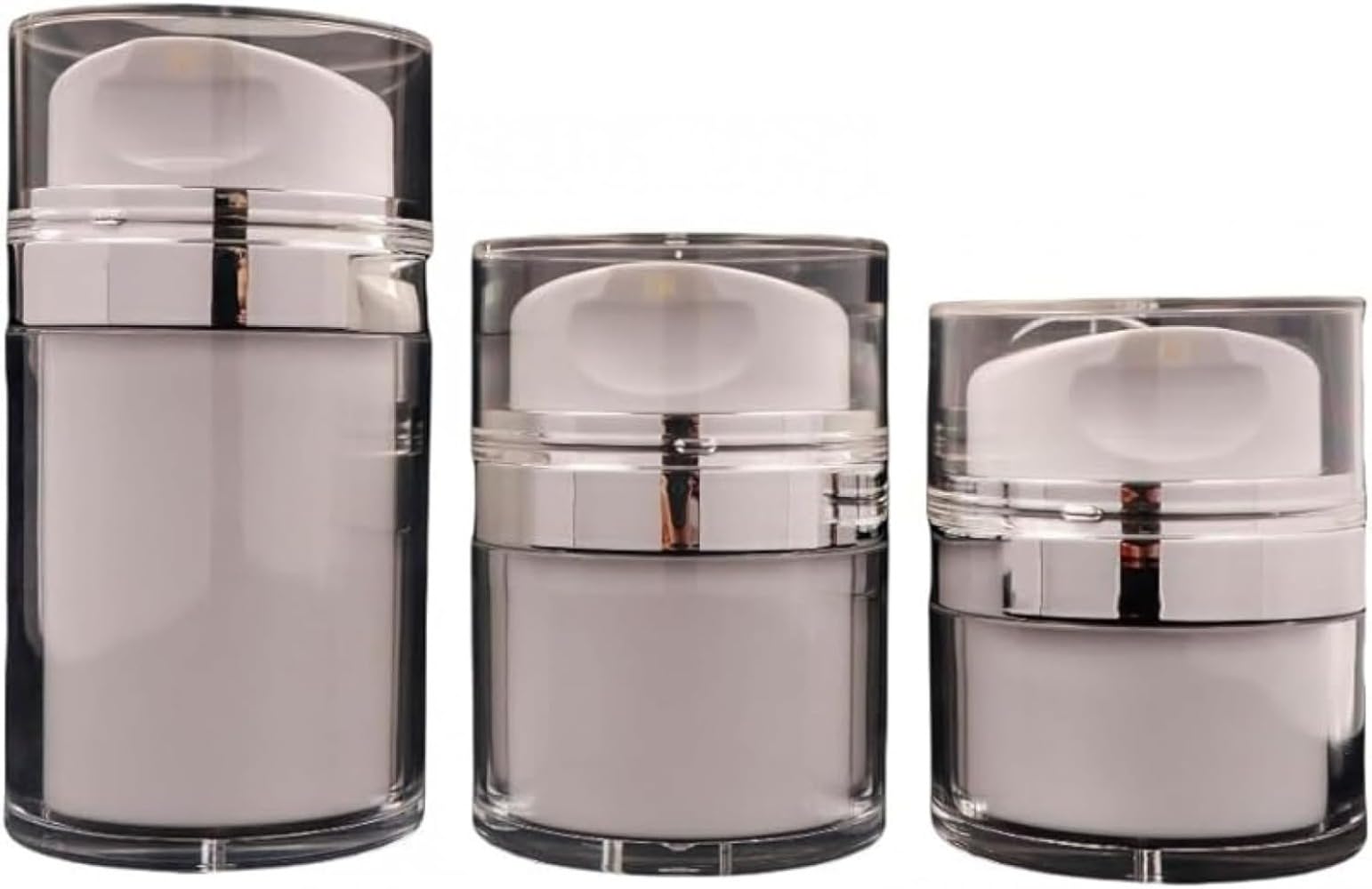 トラベルボトル 3個セット 真空 エアレスポンプ 詰め替え容器 透明 小分けボトル 50ml 100ml 150ml 携帯用 漏れ防止 化粧水 乳液 クリーム 軽量 持ち運び 旅行 出張 便利グッズ 3本入り｜アピネス