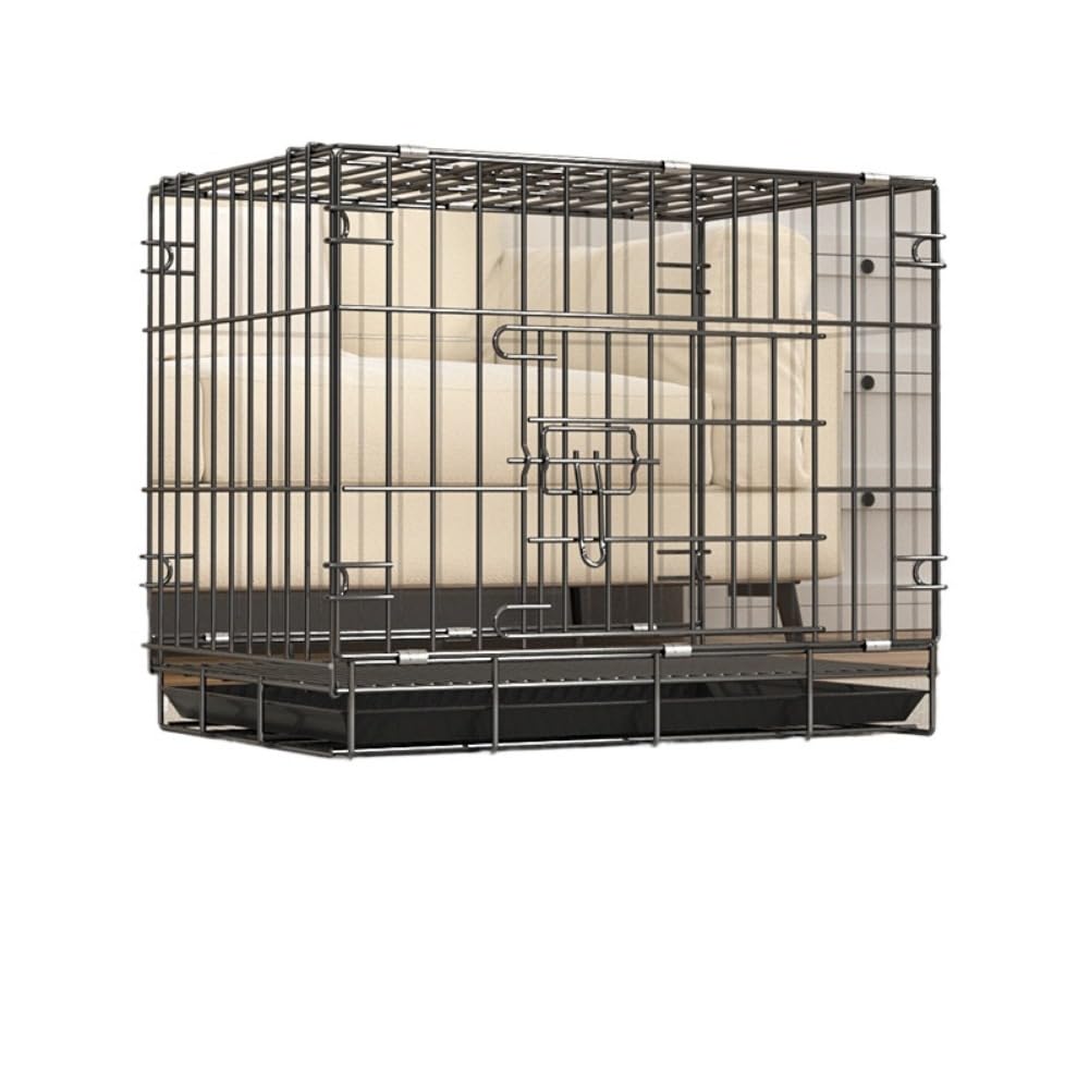 ペットケージ 犬 ケージ 折りたたみ 小型犬 中型犬 ペットサークル 組み立て簡単 室内 屋内 犬小屋 コンパクト ドッグケージ キャットケージ トレー付き 移動 車載 お留守番 49.5×35×40cm|アピネス
