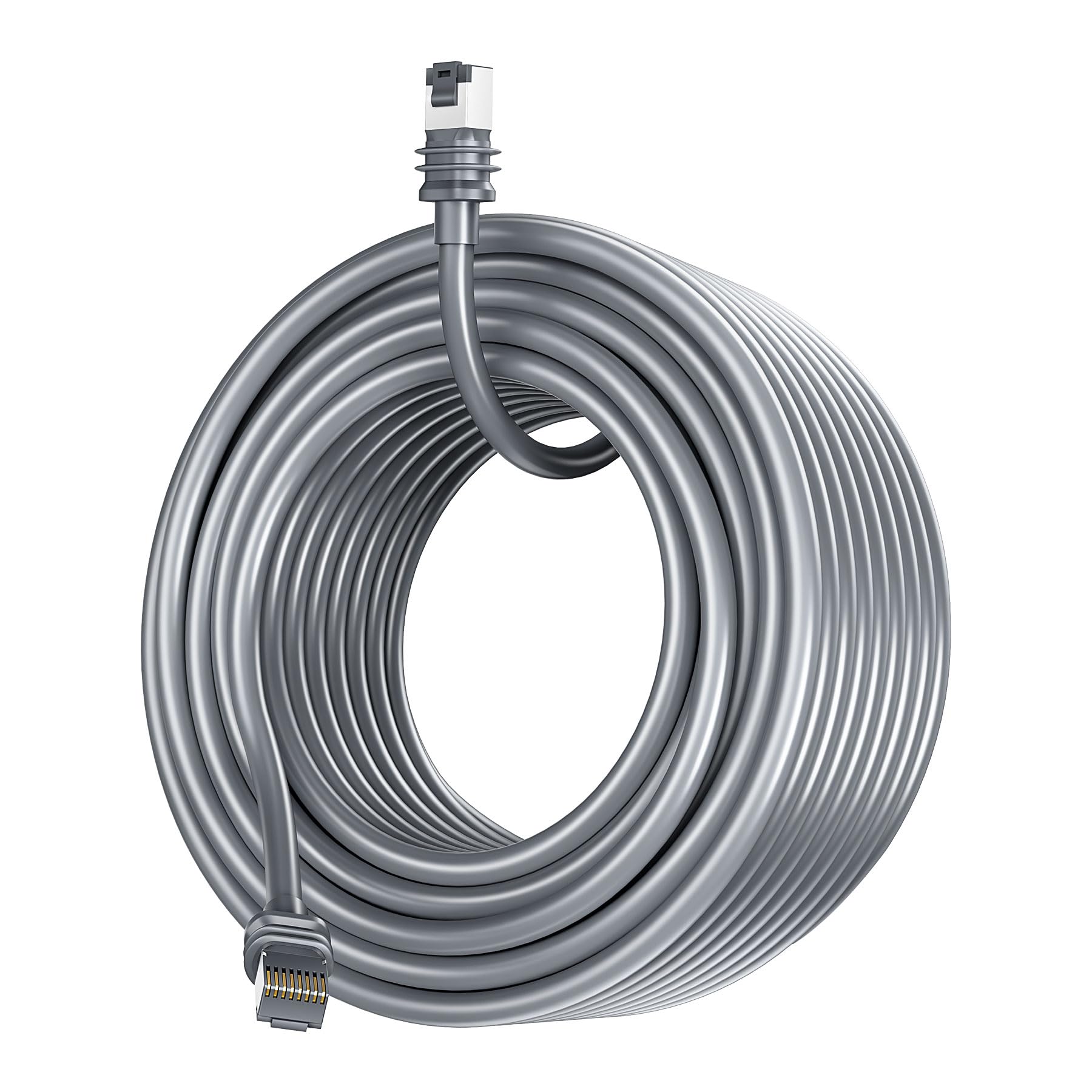 スターリンク サテライト LANケーブル 75フィート 約23m CAT6 高速 安定 低遅延 延長用 交換用 高耐久 プレミアム 有線 ネットワーク ケーブル 防水 防塵 屋外仕様 全天候対応 予備 アクセサリー グレー｜アピネス