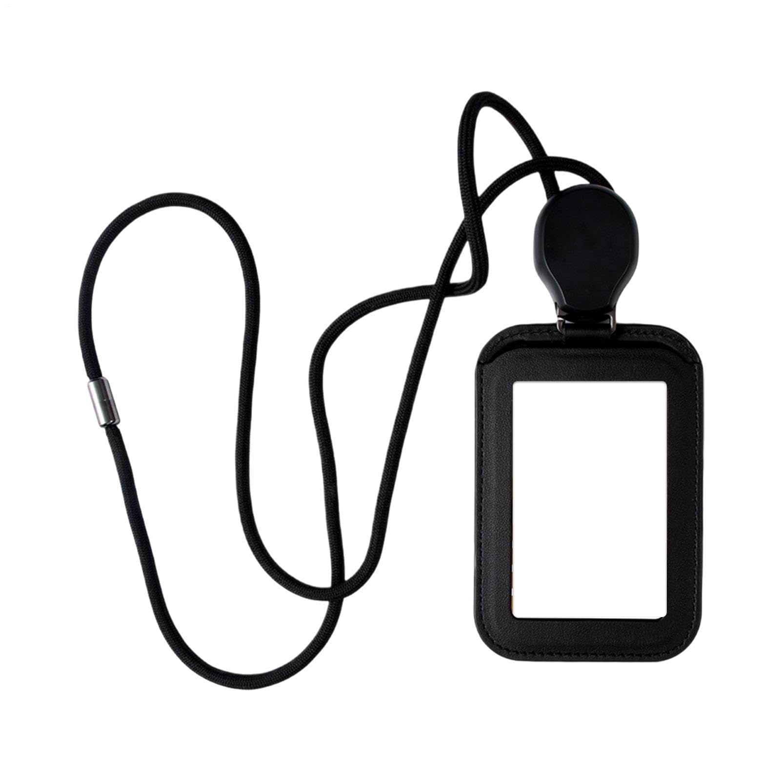 パスケース リール付き ネックストラップ 縦型 IDカードホルダー カードケース 1枚収納 定期入れ 身分?明書 社員証 名札入れ ビジネス 普段使い メンズ レディース|アピネス