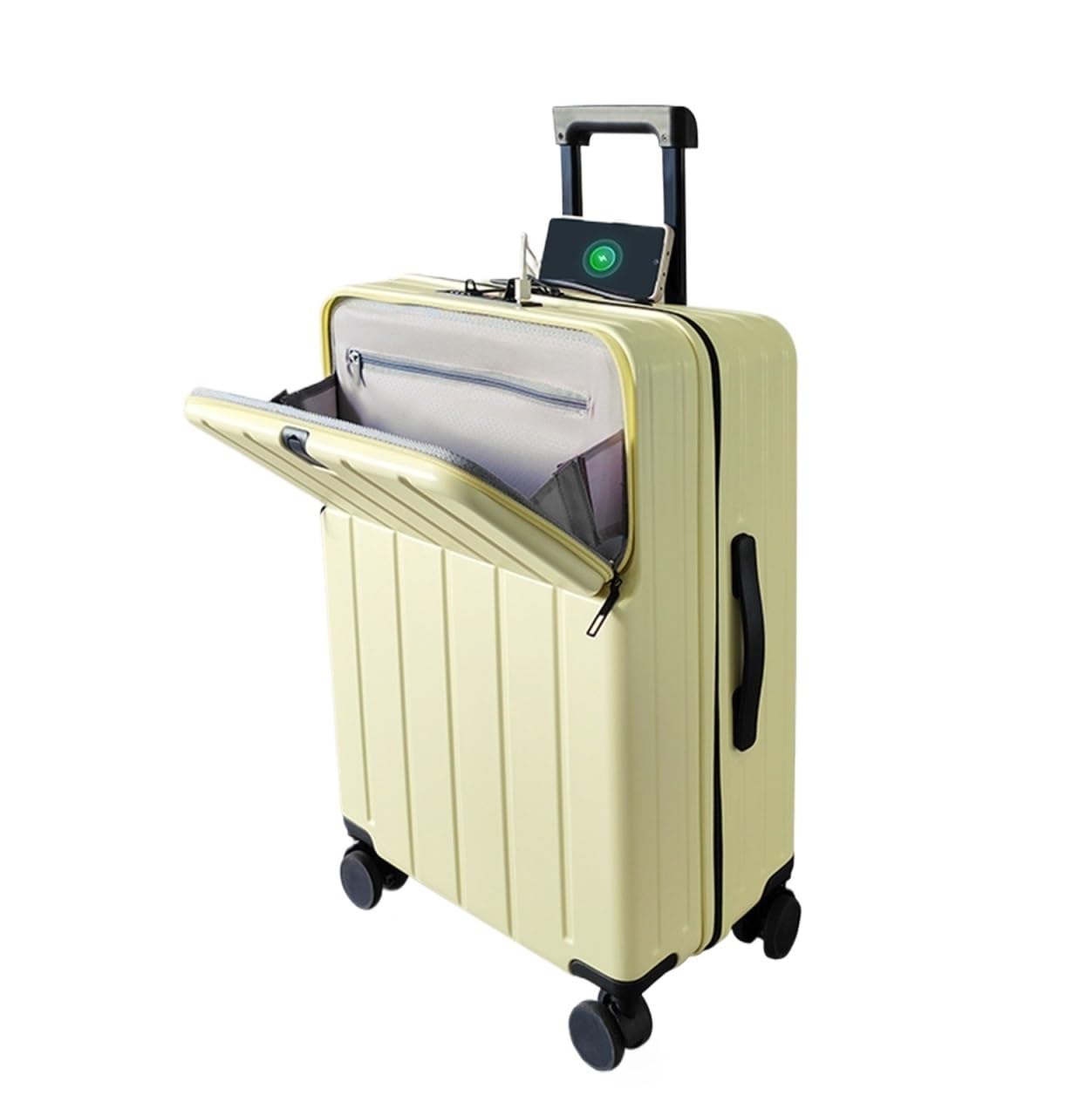 旅行バッグ 持ちはこび容れもの 機内持ち込み 向こう正面開けはなし 前くい違い 商行為 出張 軽さ 静音 ダブルキャスター 耐衝撃 パソコン原料品 多役立つこと USB界面付き添い人 旅する用 26in