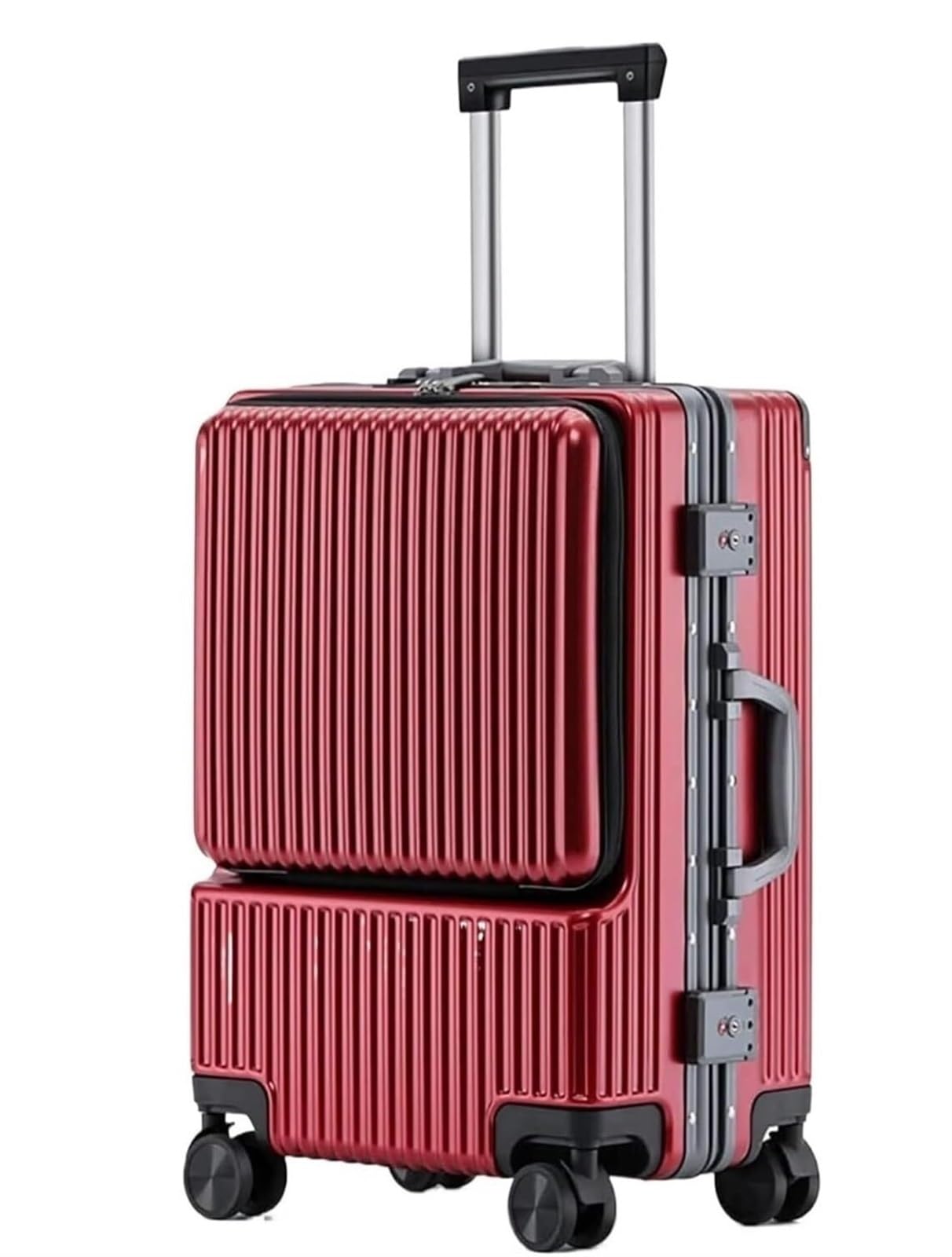向こう正面明けっ広げ 旅行バッグ 持ちはこび入れもの キャリーバッグ 機内持ち込み 軽さ 静音 小型 中型 前衣嚢 パソコン納める 商行為 旅する 出張 今めかしい 軽銀一こま チャック手合い TSA鍵を掛ける付