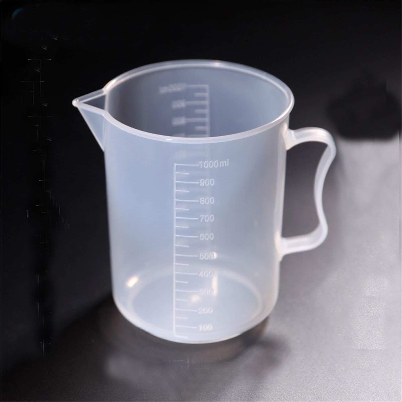 計測優勝杯 目盛り付き添い人 耐熱 可塑性物質 ビーカー 250ml 500ml 1000ml 2000ml 選べる大きさ 手持ち部分付き添い人 勝手もと 試み用 澄み切った 修める用 膳立て物の具